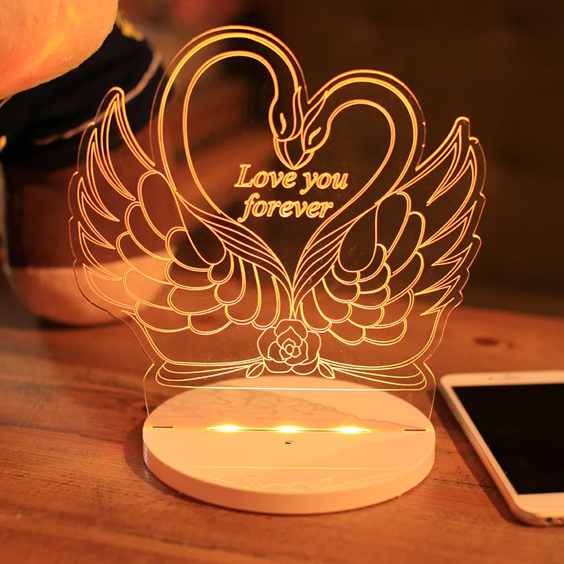 

Creative Touch Charging-LED Night Light Strange New Cross Border Hot Sales 3D Night Light USB Strange New Night Light Customizab