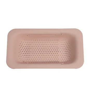 

Dish Drainer PP Restaurant Adjustable Nordic Sink Corner Bowl Home Vegetable Basket Durable Kitchen Organizer Fruit Storage Rack