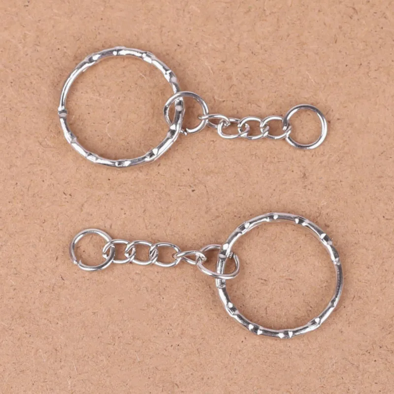

5/10/20/30Pcs Dull Silver Color Key Chains Rings Keychain Door Key Car Key DIY Jewelry Accessories 53mm(2 1/8") Long