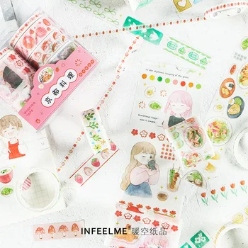 

1pcs/lot Cartoon Washi Tape DIY One meal a day Decorative Adhesive Tape/Masking Tape Stickers