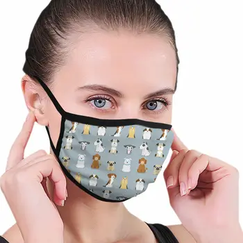 

Pet Dogs Mouth Mask Dustproof Mask Keep Warm Black Mask Windproof for Men Women