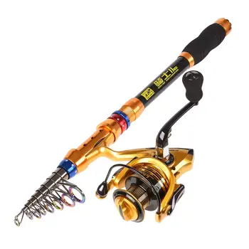 

Carbon Fiber Telescopic Fishing Rod Portable Spinning Fishing Rod Pole Travel Sea Boat Rock Fishing Rod