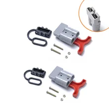 Поперечная граница лучший продавец 50A батарея серый вилочный погрузчик биполярная вилка Anderson зарядка вилка ручка с/Пылезащитная вилка