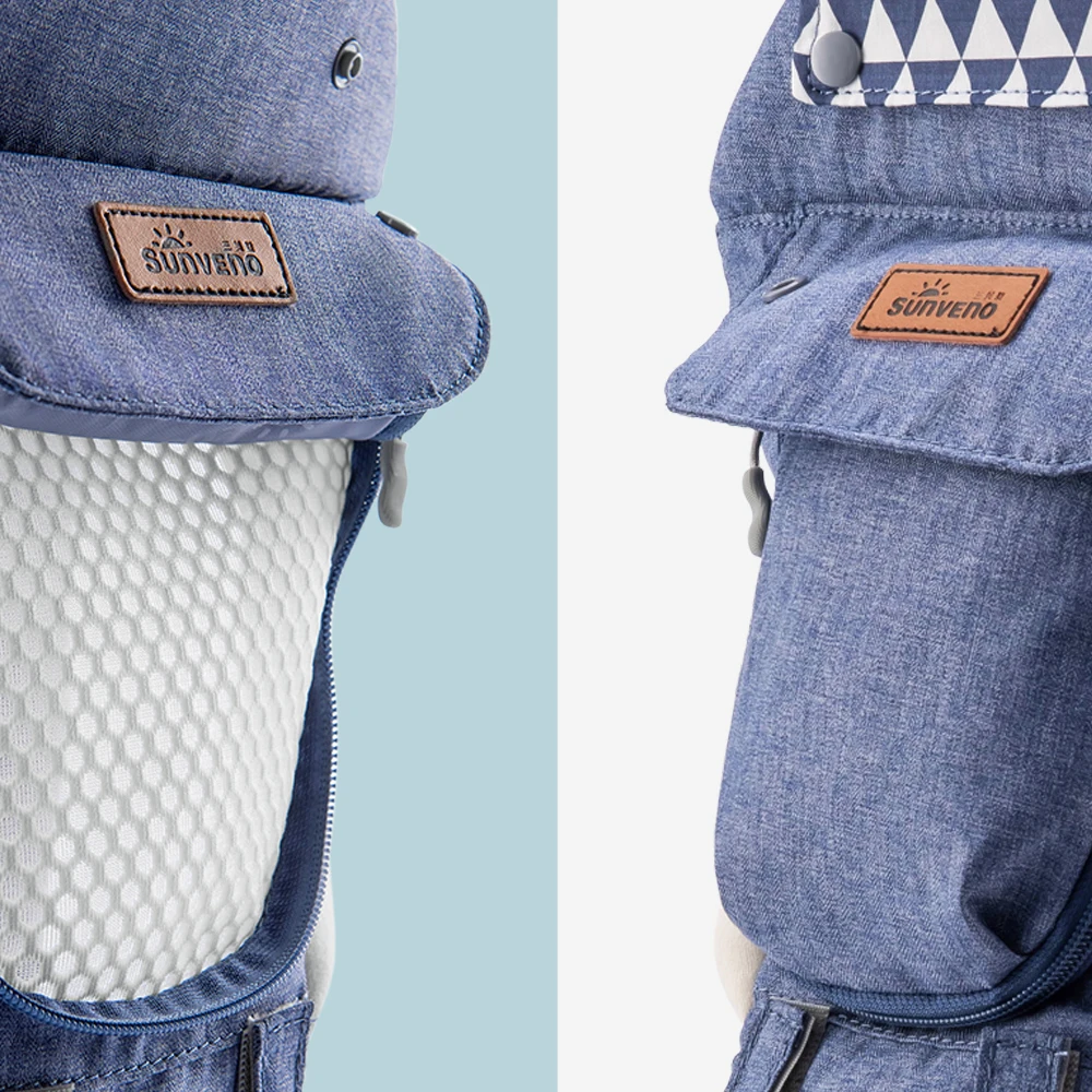 2233-2d1d48.jpg Sunveno Ergonomic Baby Carrier Infant Hip seat Carrier Kangaroo Sling Front Facing Backpacks for Baby Travel