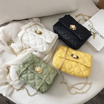 

On the new small bag foreign female bag summer new 2020 lingge chain bag messenger bag female wild ins