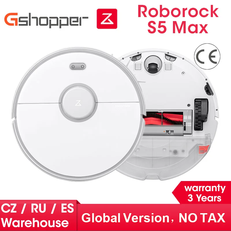 Робот пылесос Roborock S5Max для влажной и сухой уборки пыли стерилизации умная