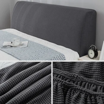 

Bedroom Decor Dustproof Protector Home Solid Stretch Headboard Cover Slipcover Nordic Style Hotel Jacquard Soft Backrest Modern