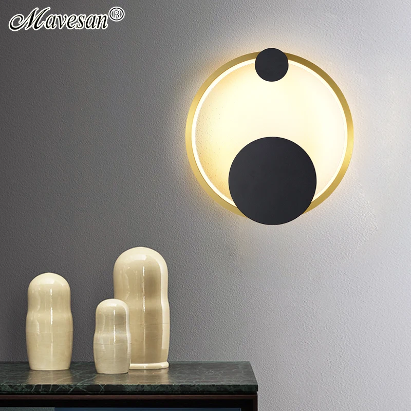 

New Design Mini LED Wall Lights For Kitchen Bedside Corridor Bistro Surface Mounted Iron Indoor home lamps Apply To AC90-260V