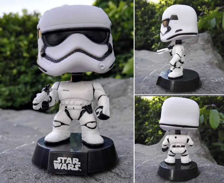 Funko персонажи поп Звездных войн с качающейся головой Боб Фетт Дарт Вейдер йода 10 см Виниловая фигурка игрушки - Цвет: 66 with Box