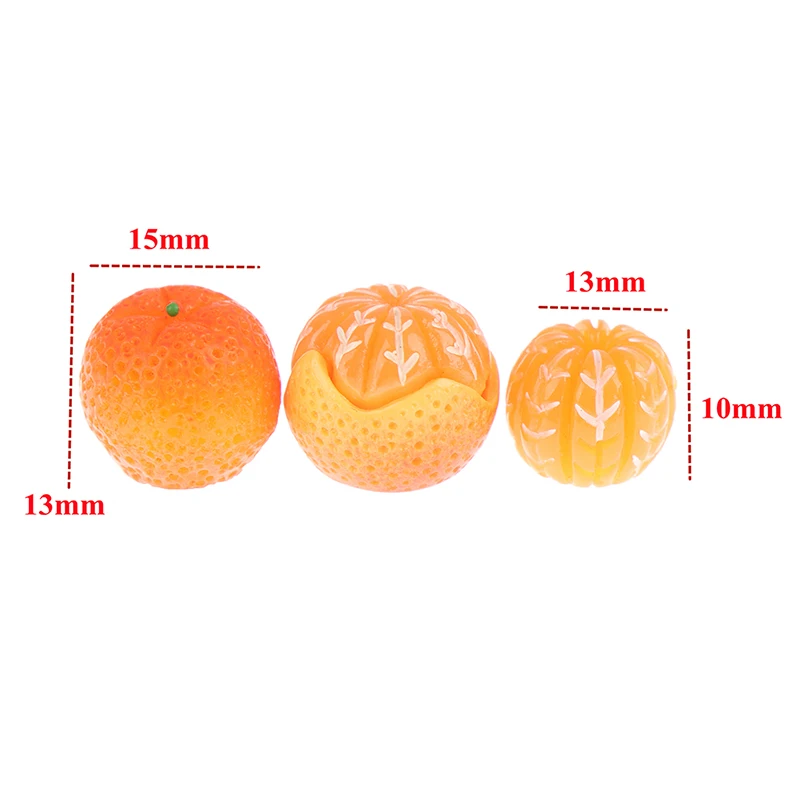 1:6 / 1:12 Dollhouse Miniature Orange Model Food Play DIY For Dollhouse Decoration New