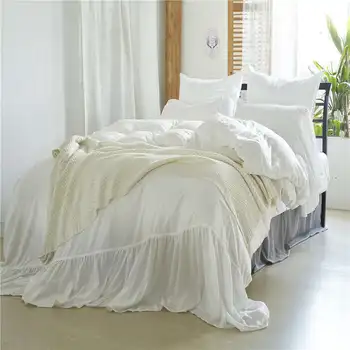 

WEINA Three-piece Home Textile Set Hot Selling Solid Color Mermaid Bedding Set