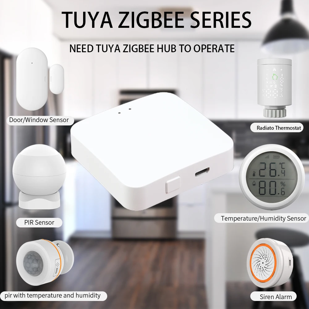 Программируемый термостат Tuya Smart ZigBee термостатический клапан радиатора