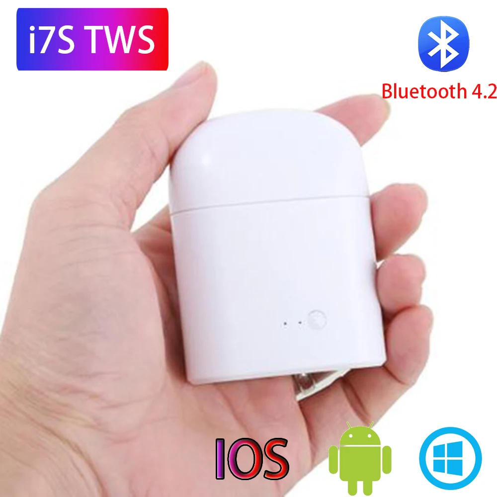 

i7s TWS Wireless Bluetooth 5.0 Earphone Stereo inpods touch Earbud Headset with Charging Box Mic for Iphone All Smart Phone