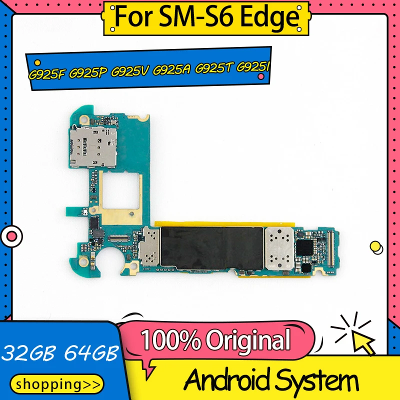 Разборка разблокирована для Samsung Galaxy S6 Edge материнская плата G925F G925P G925V G925A G925T G925I