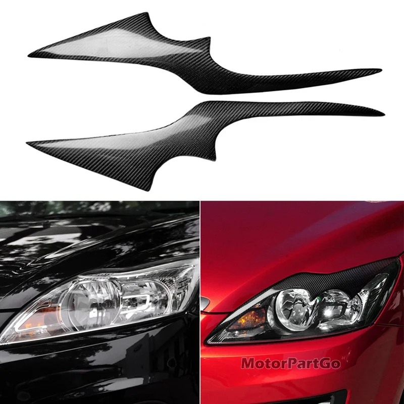 Настоящие волоконные накладки Crabon для головы и век бровей 1 пара Ford Focus 2009-2011 T162 |