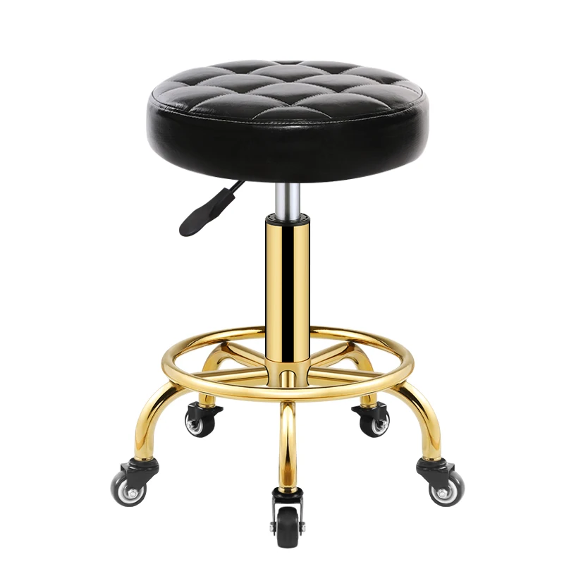 Living Room Furniture Small Round Stool With Pulley Lifting Chair Dining Chair Barber Shop Gairdressing Stool Beauty Salon
