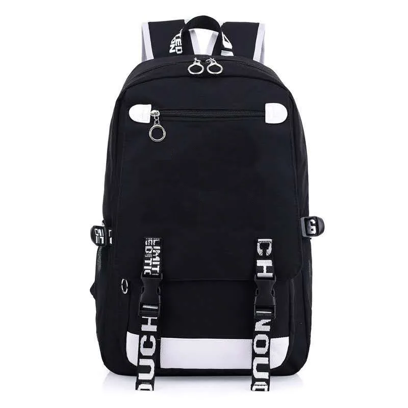 

One Piece backpacks fashion black bags for women Oxford cloth kawaii student school bags Laptop Backpacks mens bookbag