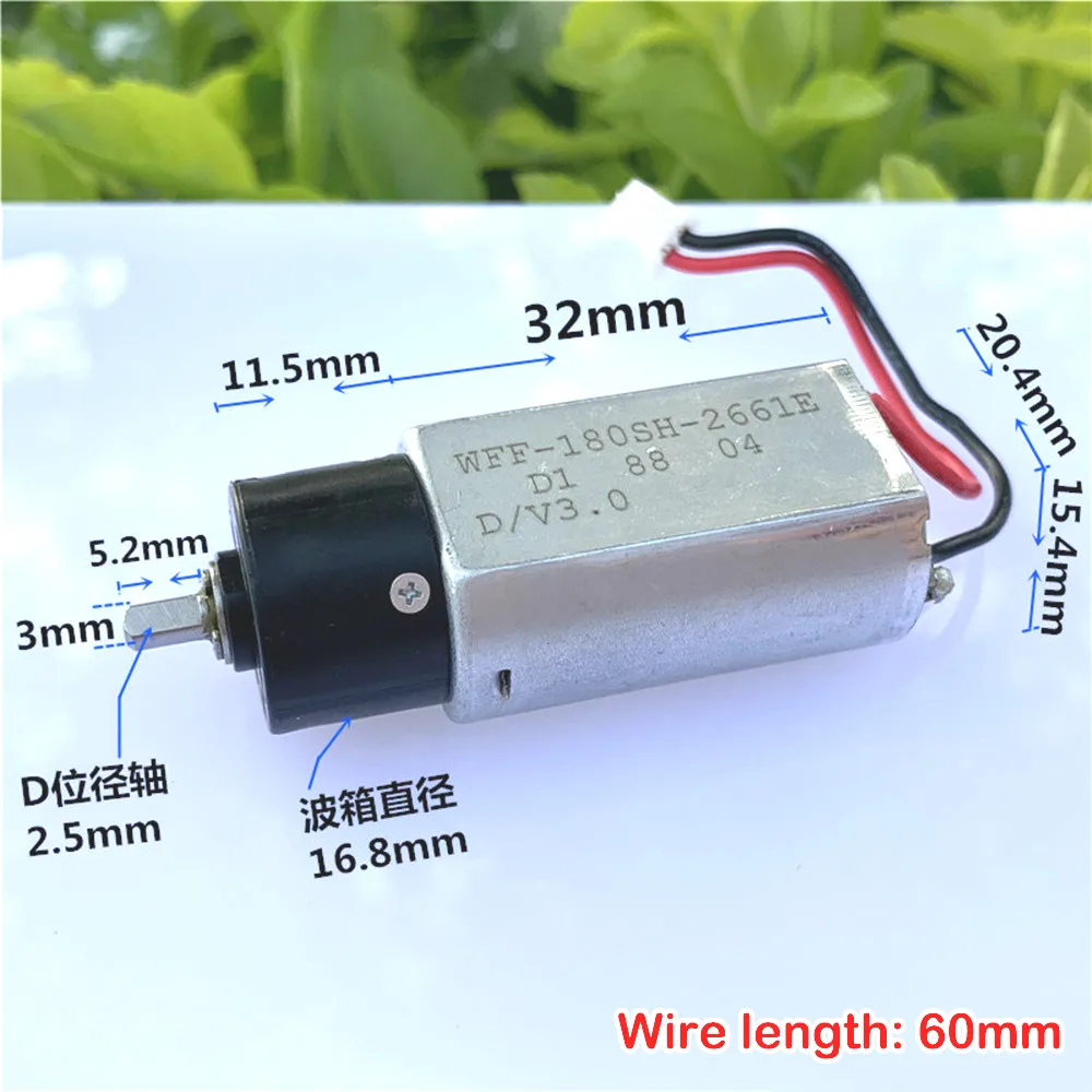 Mini 180 Planetary Gear Motor DC 1.5V-4V 3V 3.7V 1700RPM High Speed D-Shaft Plastic Gearbox Mute Models Car Boat Robot | Обустройство