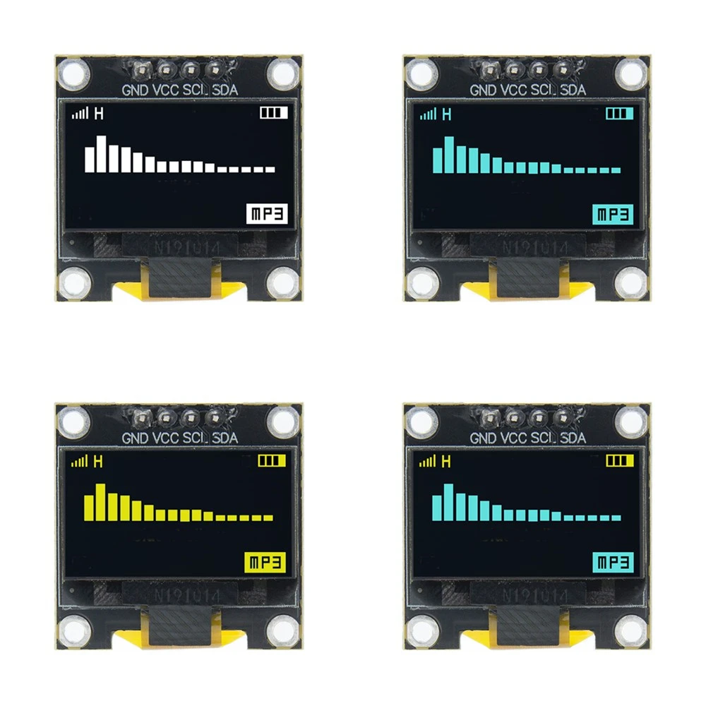 

10pcs 0.96 inch OLED Module White/Blue/Yellow/Yellow blue 128X64 OLED LCD Display Module 4pin IIC I2C Communicate for Arduino