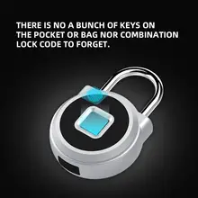 USB Перезаряжаемый умный безключевой электронный замок с отпечатком пальца домашний Противоугонный замок безопасности дверь Багаж Замок для чемодана замок дверной