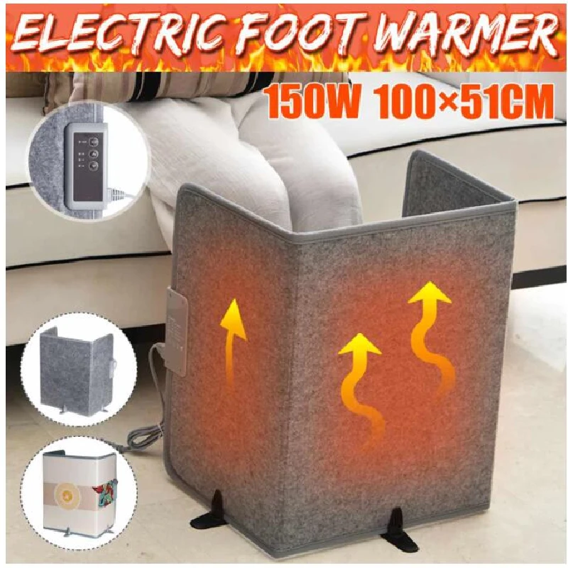 under Table Heater Electric Foot Warmer Adjustable Office Under Desk