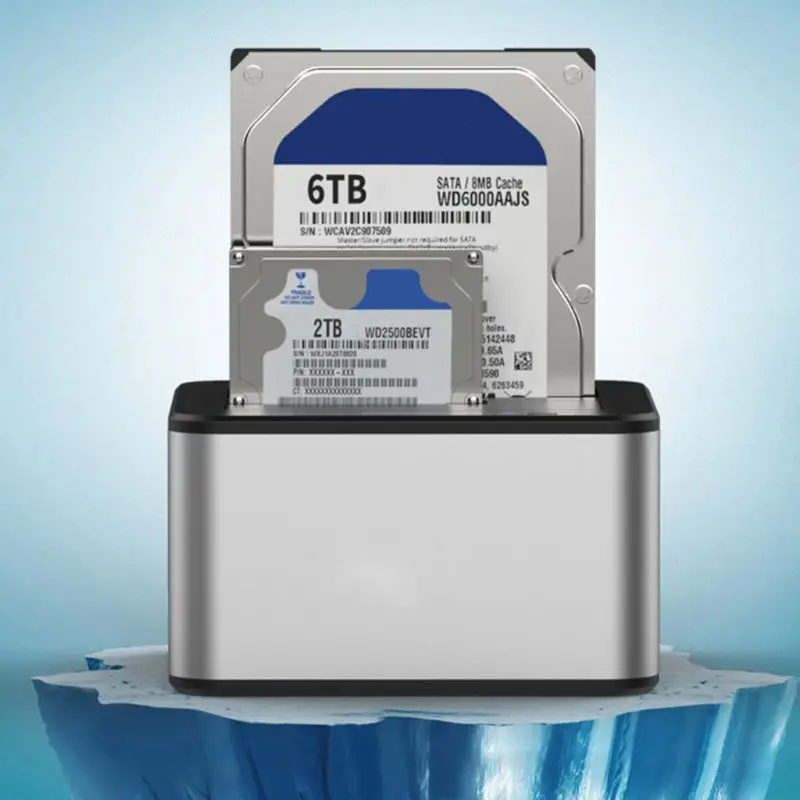 USB 3,0 на SATA внешний жесткий диск Док-станция для 2,5/3,5 Поддержка 2x6 ТБ E65A