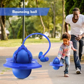 

Jumping Ball Toy Children Fitness Toys Games Kids Jumping Fun Toys Outdoor Activity Children Sports Bounce Toys with Inflator