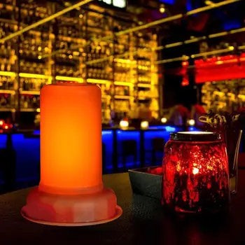 

5V 3W LED Flame Bulb 80LM 1800K Charging Light Atmosphere Decoration Lamp White Low Power Consumption and Power Saving