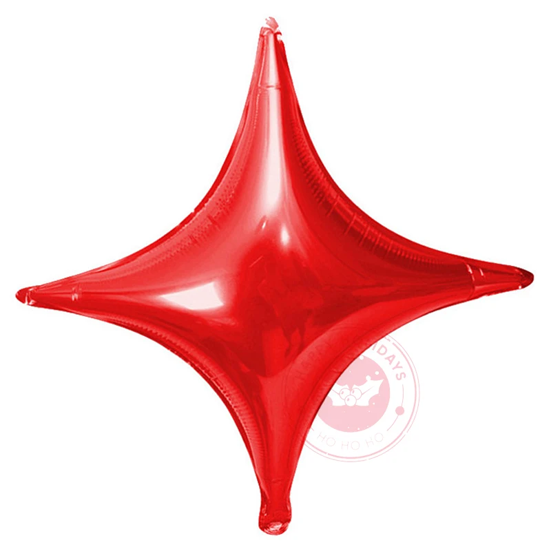 thumbnail image 1 of Globo de estrella de 4 puntas de oro rosa y plata para niños, decoración de fiesta de cumpleaños, regalo, juguete clásico, globos de aire para bebés, suministros para bolas, 1 of 4