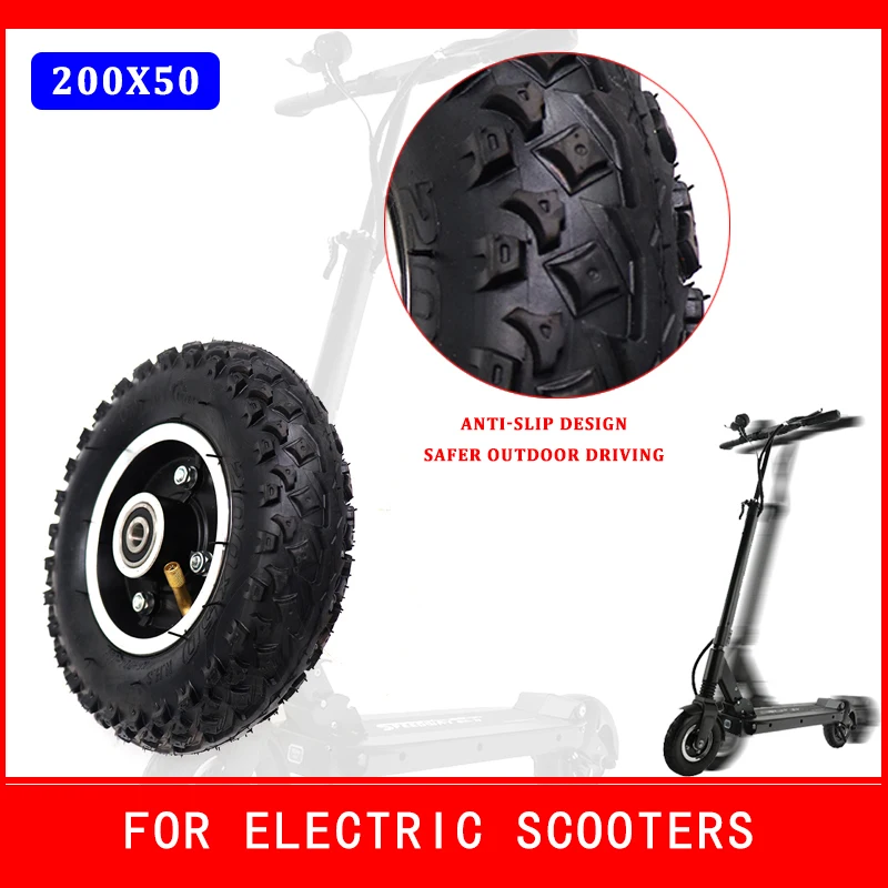 

200x50 Off Road Tire with Alloy Rim 8" Electric Scooters Tyre 200*50 Wheel Hub for Kugoo S1 S2 S3 C3 MINI Bike 8 Inch