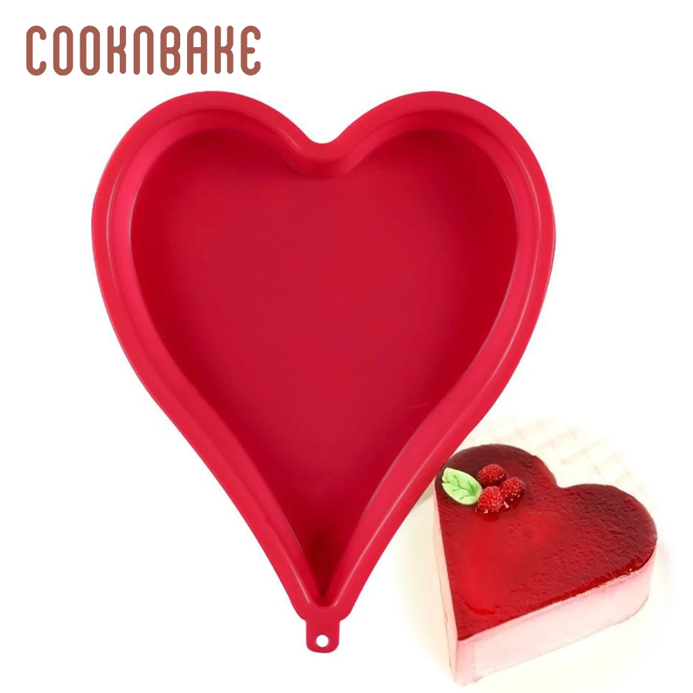 COOKNBAKE силиконовая форма для торта сердце Хлеб Кондитерская выпечка форма для торта Пудинг Форма DIY День рождения Свадьба