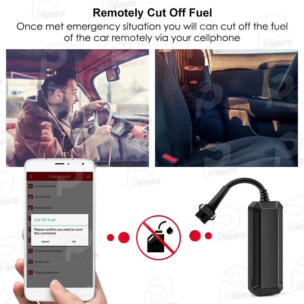 Mini Car GPS Tracker Vehicle GPS Locator Micodus Free APP MV710 Cut off Fuel ACC Alarm Real Time Tracking Geo Fence Tow Alarm