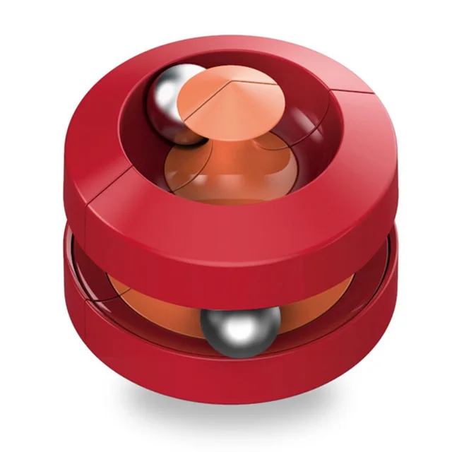 Fingertip Anti stress toy Rotating balls spinning Beans Fidget Toys educational rotation Relief Spin Bead Puzzles for Child Game 6