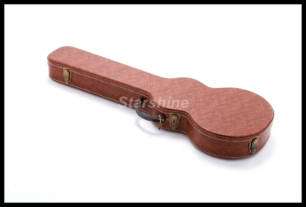 Высококачественные гитарные HardCase L-P3 коричневая крокодиловая кожа поддержка пользовательских размеров