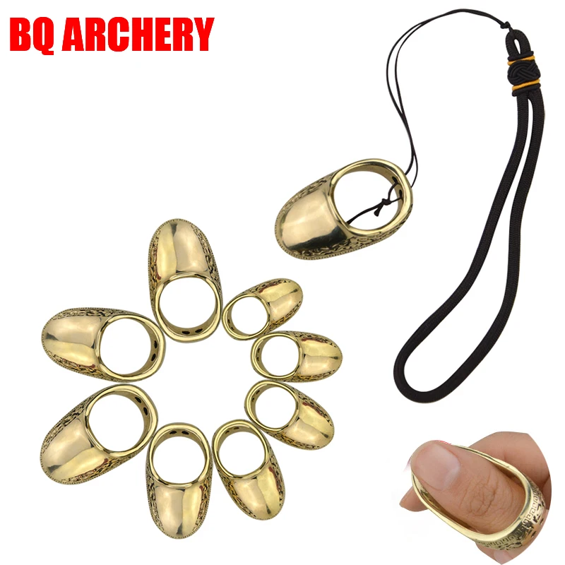 

Linkboy Archery Finger Guard Brass Shooting Ring Bow Catapult Sports Finger Protective Gear Hunting Safety Accessories