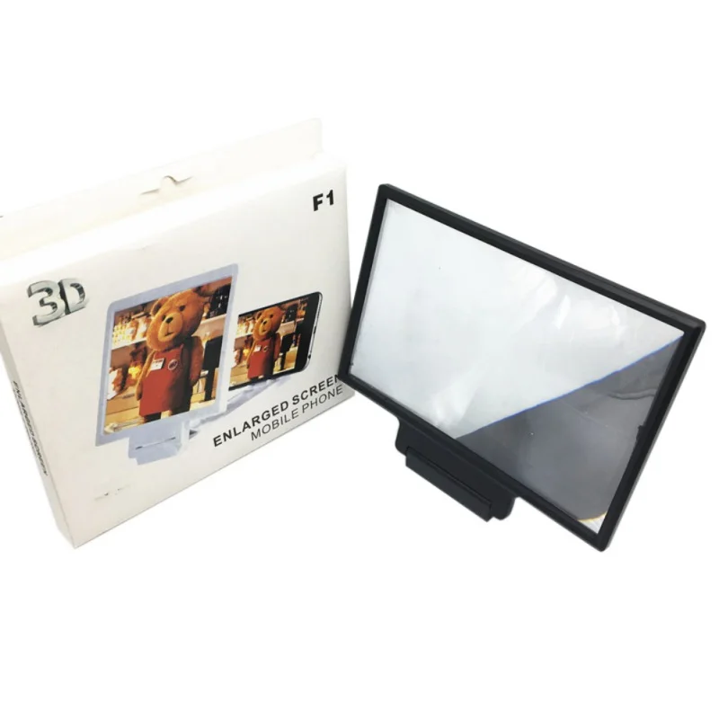  Phone Screen Magnifier 3D Video Amplifier Smartphone Holder Stand Support Bracket