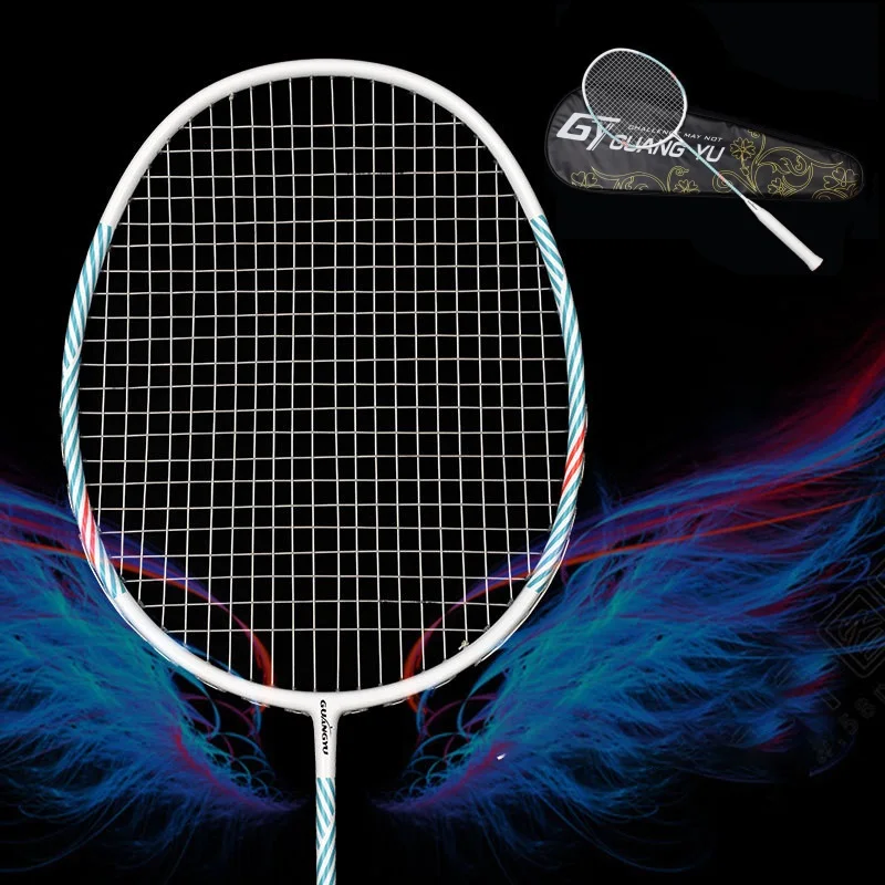 Full Carbon Fiber Badminton G4 4U Rackets Strung Professional Strong