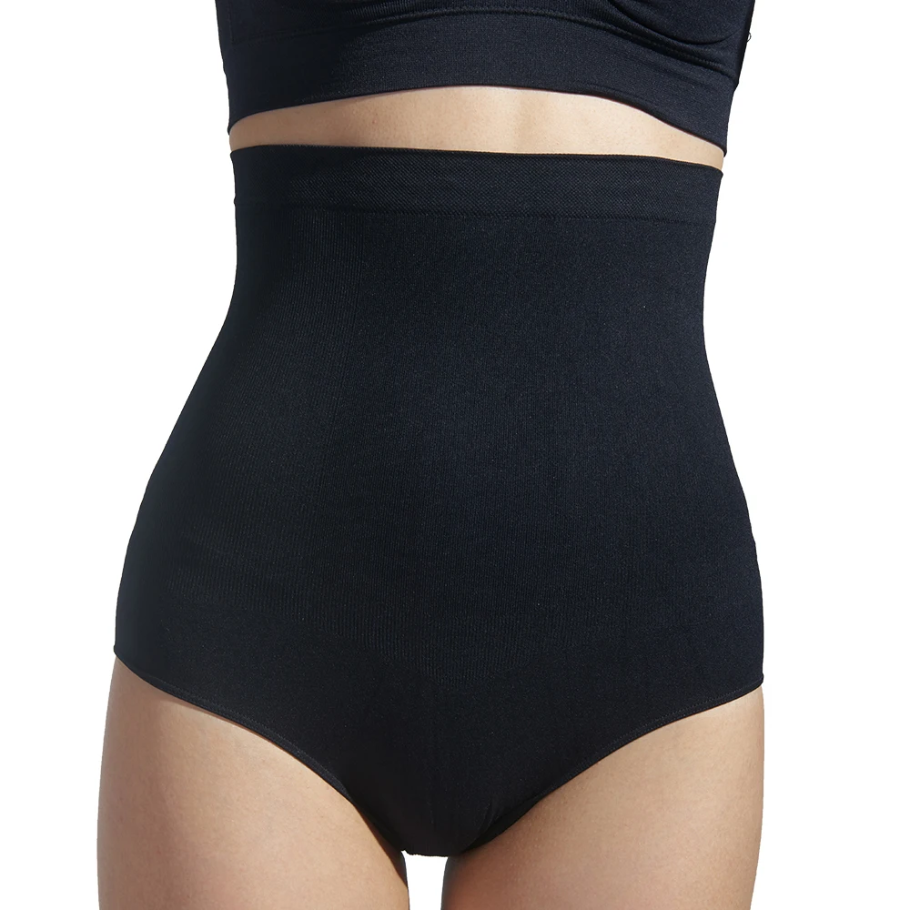 High Waist Invisable Silicone Non-slip Panty Shaper Large Size Shapewear Underwear