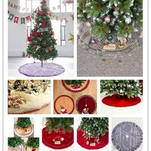 19 стилей, плюшевые юбки для рождественской елки, меховой ковер, Рождественское украшение для дома, натальные юбки для новогодней елки, украшение на год