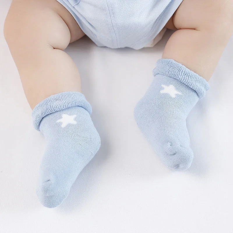 

3 Pair/Set New born Baby Socks Winter Thicken Newborn Girls Boys Socks Cotton Childrens Socks Infant Toddler Kids Floor Sokken