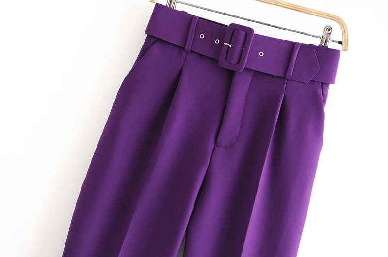 Популярные женские брюки осень новые нижние ремни брюки современные женские повседневные брюки