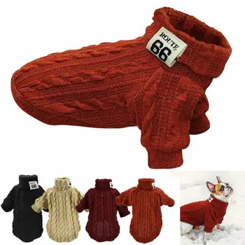 

Fashion Knitted Puppy Dog Jumper Sweater Pet Clothes For Small Dogs Coat