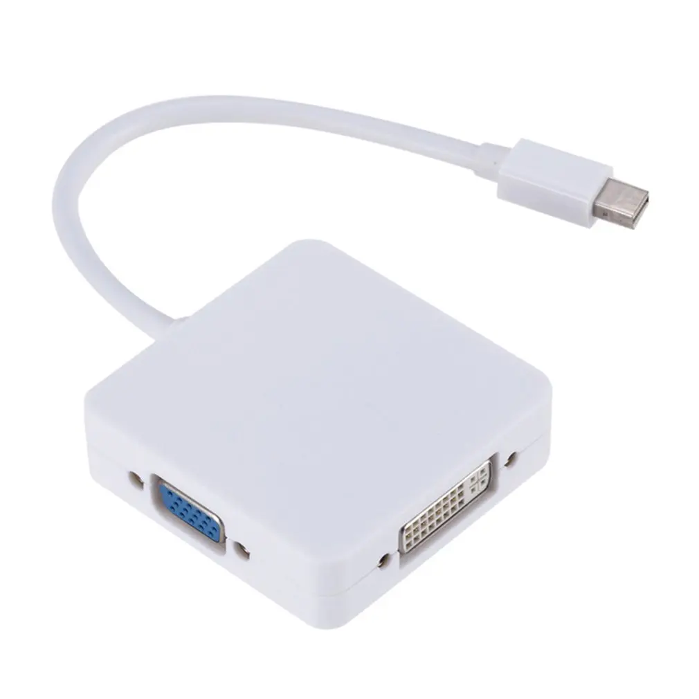 3 в 1 мини дисплей порт DP Thunderbolt к DVI адаптер VGA HDMI кабель для MacBook Pro Air Аксессуары