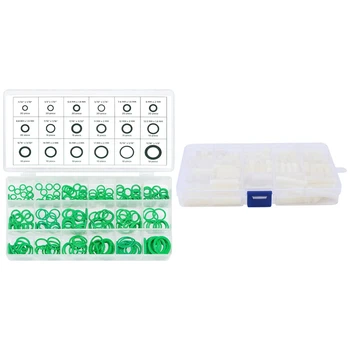 

270 Pcs/Set O Ring Washer Seals O Rings Gasket Washer & 150Pcs/Set M4 Nylon Hex Spacer Standoffs Screws Nuts