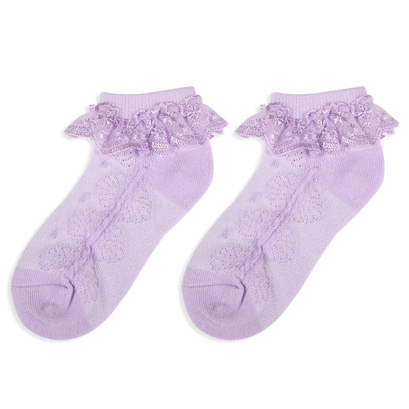 

Girls Socks Cute Baby Kids Breathable Soft Cotton Socks Lace Toddler Kingstor Socks for Children