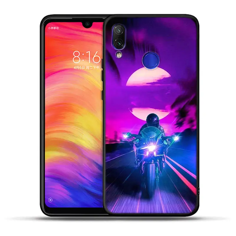 Набор «городская улица» ночное мотоцикл чехол для Xiaomi Redmi Note 7 7A 6 Pro 6A 5A Prime Mi A1 5X A2 Lite 6X4X5 плюс Pocophone F1 - Цвет: H1330