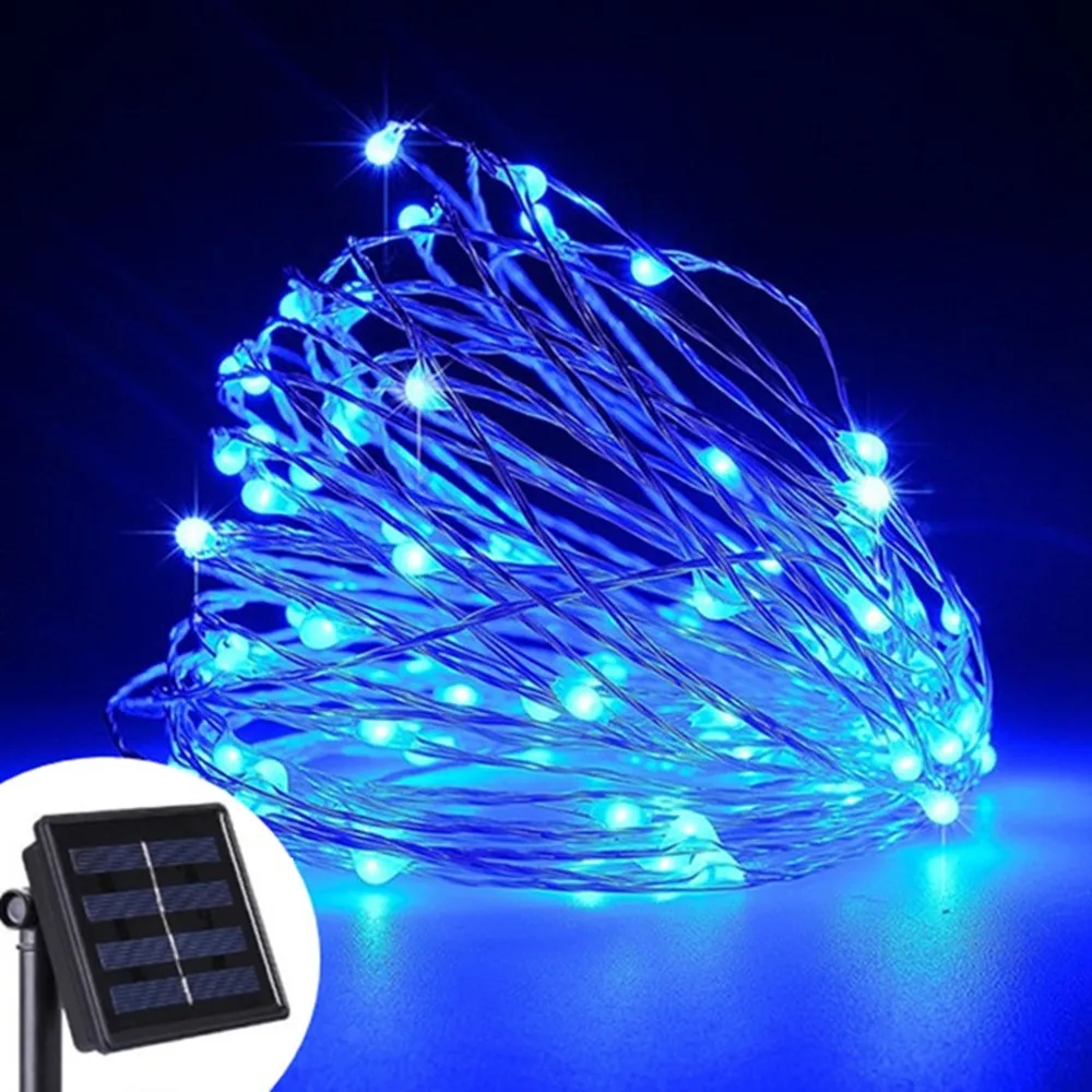 Solar LED Outdoor String Lights Waterproof Fairy Lights Holiday Party Christmas Wedding Decoration 10/50/100/200/300 Led Light