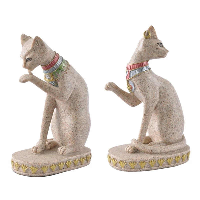 Статуя песчаника Bastet статуэтка египетского кота Бог кот древний Египетский