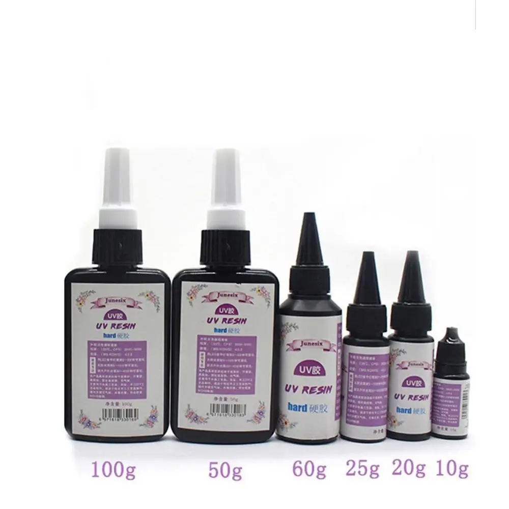 

100g Hard Type UV DIY Crystal Clear Glue for Jewelry Craft Clear Glue Curing 1pcs
