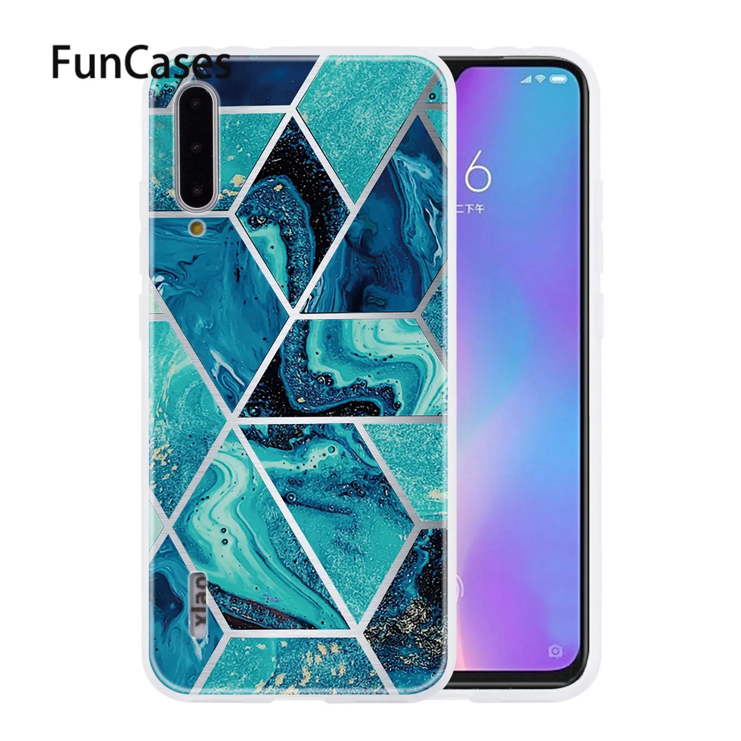Мраморный Мягкий ТПУ чехол s для ajax Xiaomi CC9E телефона новый блестящий защита
